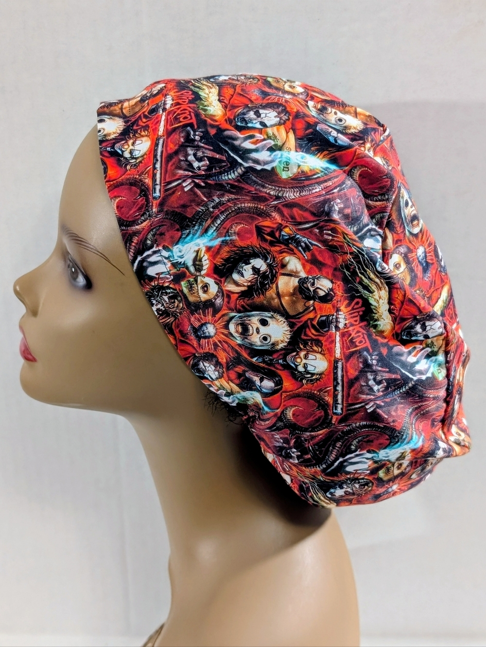 Slipknot, Euro Style Scrub Cap, Scrub Cap, Surgery Hat, Chemo Hat